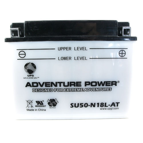 SY50-N18L-AT 12 Volt 20 Amp Hrs Conventional Power Sport Battery