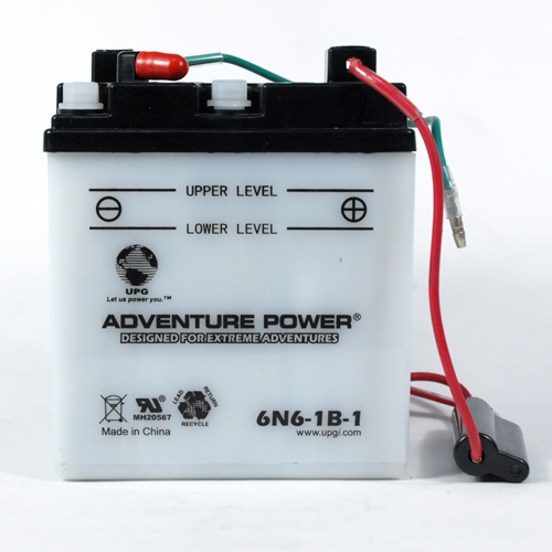 6N6-1B-1 6 Volt 6 Amp Hrs Conventional Power Sport Battery