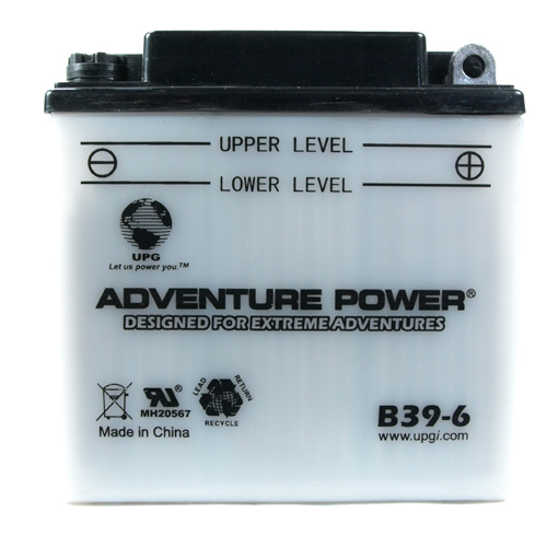 B39-6 6 Volt 7 Amp Hrs Conventional Power Sport Battery