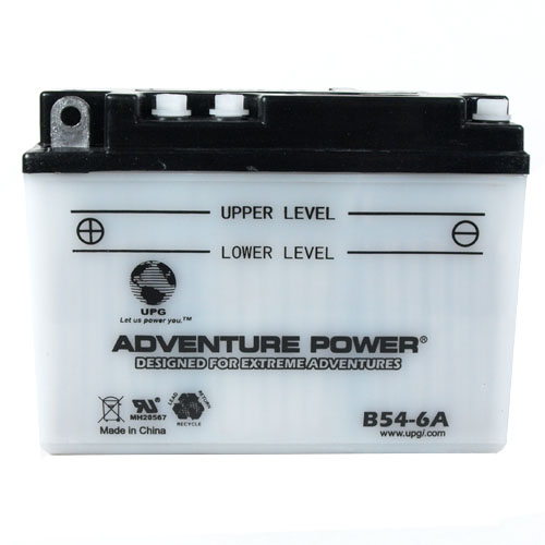 B54-6A 6 Volt 12 Amp Hrs Conventional Power Sport Battery