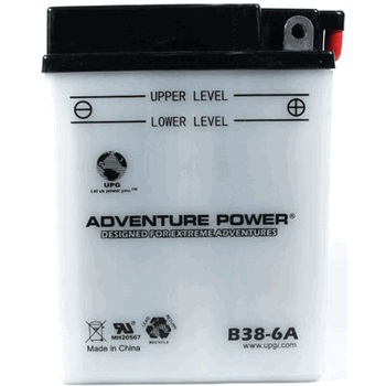 B38-6A 6 Volt 13 Amp Hrs Conventional Power Sport Battery