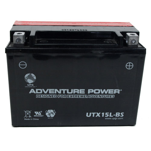 YTX15L-BS 12 Volt 13 Amp Hrs Dry Charge AGM Power Sport Battery