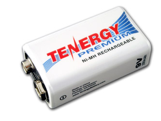 Tenergy Premium 9V NiMH 200 MAh Rechargeable Battery