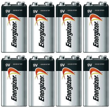 Energizer Max 9V Alkaline 522VP Batteries - 8 Pack -  FREE SHIPPING!