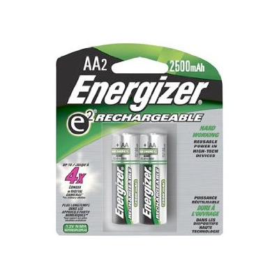 Energizer AA Rechargeable NiMH Batteries - 2 Pack