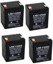 UB1250 12 Volt 5 AMP SLA/AGM Battery 4 Pack + FREE SHIPPING!