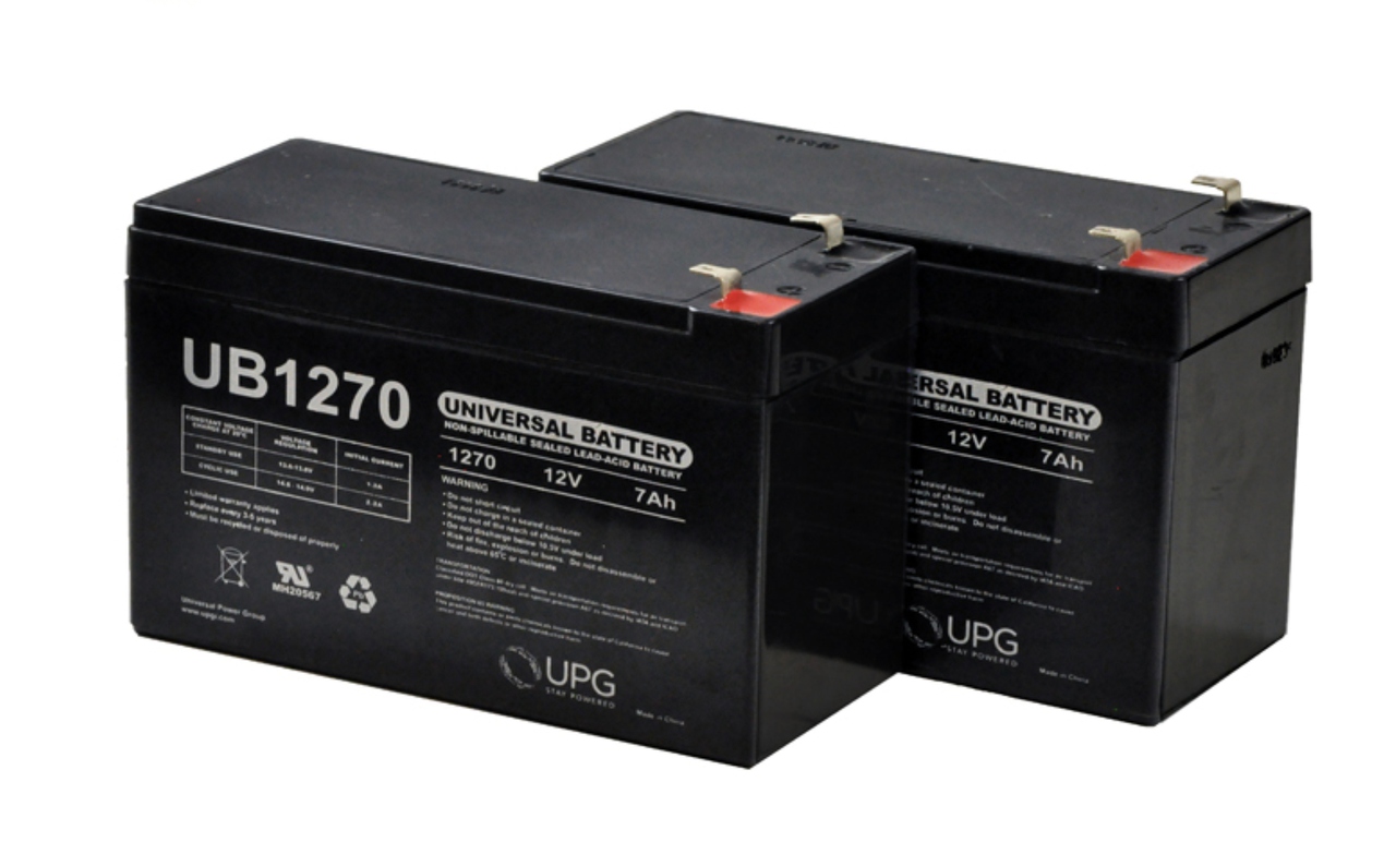 UB1270 12 Volt 7 AMP SLA/AGM Battery 2 Pack + FREE SHIPPING!