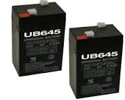 UB645 6 Volt 4.5 AMP SLA/AGM Battery 2 Pack + FREE SHIPPING!