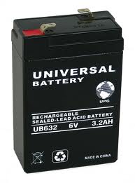 UB632 6 Volt 3.2 AMP SLA/AGM Battery