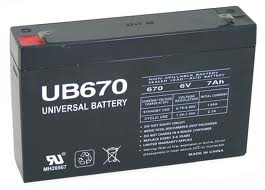 UB670 6 Volt 7 AMP SLA/AGM Battery