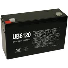 UB6120 6 Volt 12 AMP SLA/AGM Battery