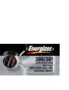 Energizer 386/301 - SR43 Silver Oxide Button Battery 1.55V