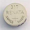 Renata 317 - SR516 Silver Oxide Button Battery 1.55V