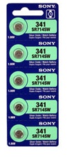 Sony 341 - SR714 Silver Oxide Button Battery 1.55V - 25 Pack + FREE SHIPPING!