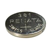 Renata 381 - SR1120 Silver Oxide Button Battery 1.55V - 5 Pack + FREE SHIPPING!