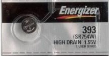 Energizer 393/309 - SR754 Silver Oxide Button Battery 1.55V 5 Pack + FREE SHIPPING!