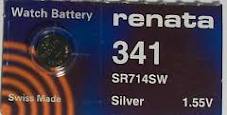 Renata 341 - SR714 Silver Oxide Button Battery 1.55V - 5 Pack + FREE SHIPPING!