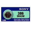 Sony 386/301 - SR43 Silver Oxide Button Battery 1.55V - 25 Pack + FREE SHIPPING!