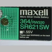 Maxell 364 - SR621 Silver Oxide Button Battery 1.55V - 25 Pack + FREE SHIPPING!
