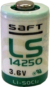 SAFT LS14250 1/2 AA Size 3.6V 1200 MAh Li-SOCl2 Lithium-Thionyl Chloride