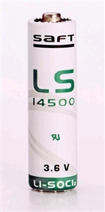 SAFT LS14500 AA Size 3.6-Volt 2250 MAh Li-SOCl2 Lithium-Thionyl Chloride