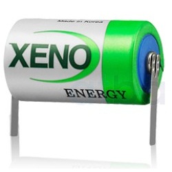 Xeno 1/2 AA Size 3.6V Lithium Battery With Solder Tabs XL-050FT