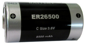 Titus C Size 3.6V ER26500T Lithium Battery With Solder Tabs - 2 Pack + Free Shipping!