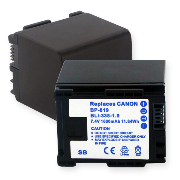 CANON BP-819 7.4V 1600MAH Video Battery