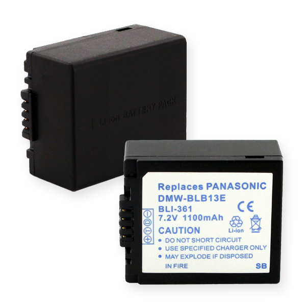 PANASONIC DMW-BLB13 LI-ION 1100mAh Video Battery