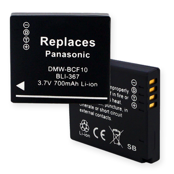 PANASONIC DMW-BCF10 LI-ION 600mAh Video Battery