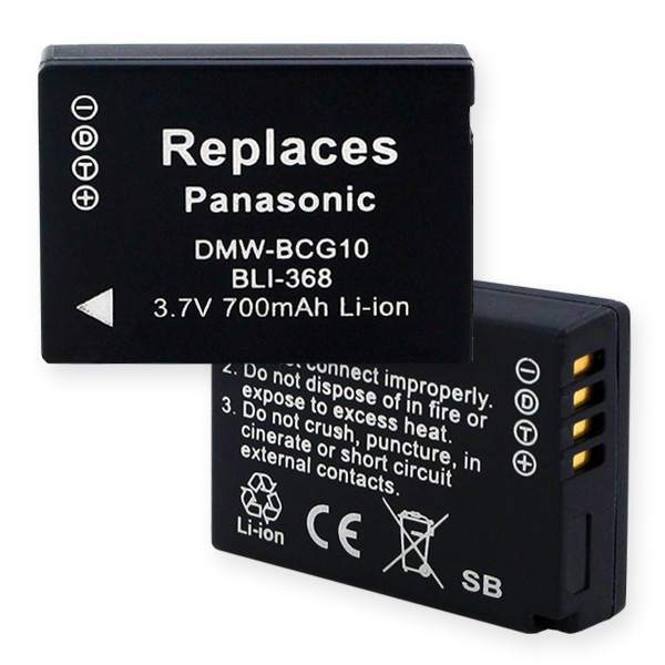 PANASONIC DMW-BCG10 LI-ION 700mAh Video Battery