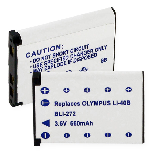OLYMPUS Li40B LI-ION 660mAh Battery + FREE SHIPPING