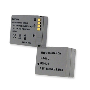 CANON NB-10L 7.4V 800MAH Video Battery + FREE SHIPPING