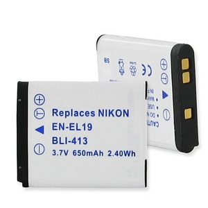 NIKON EN-EL19 3.7V 650MAH BLI-413 + FREE SHIPPING
