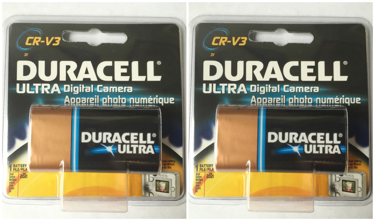 Duracell Ultra CR-V3 3V Photo Lithium Digital Camera Battery 5HXG5 - 2 Pack  + FREE SHIPPING