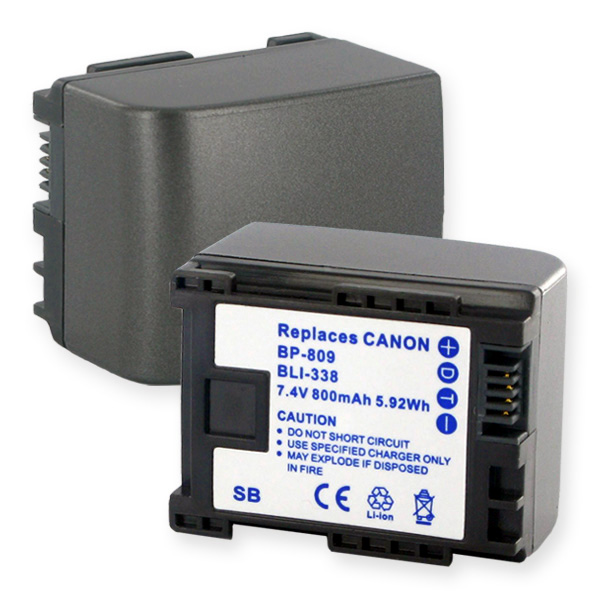 CANON BP-809 7.4V 800MAH Video Battery + FREE SHIPPING