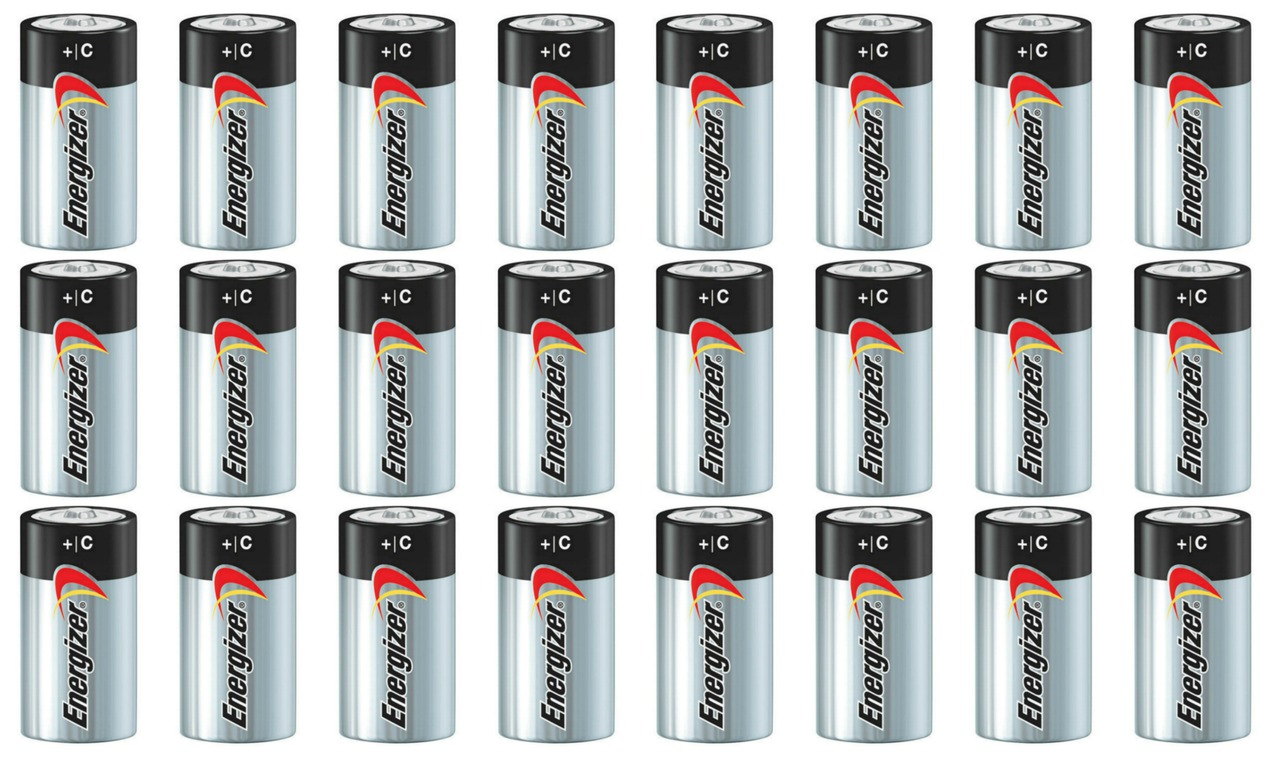 Energizer Max Alkaline C Size Batteries E93 - 24 Pack + FREE SHIPPING!