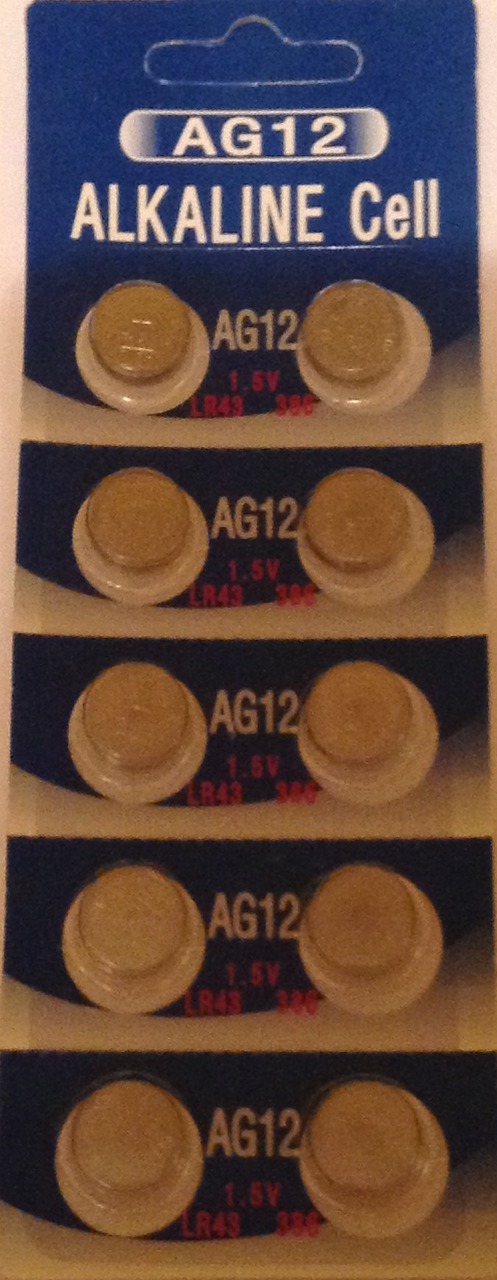 AG12 / LR43 Alkaline Button Watch Battery 1.5V - 10 Pack - FREE SHIPPING