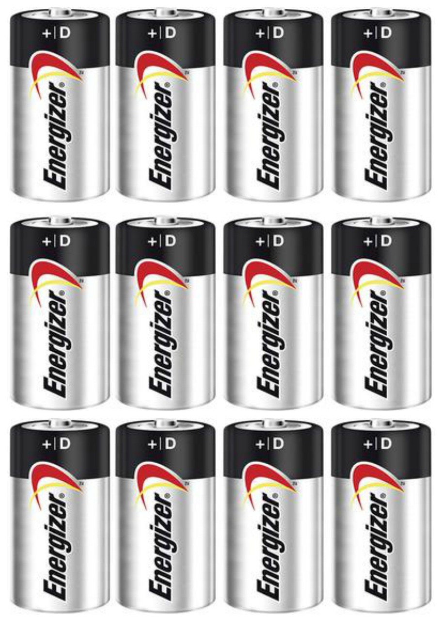 Energizer Max Alkaline D Size Batteries E95VP - 12 Pack + FREE SHIPPING!