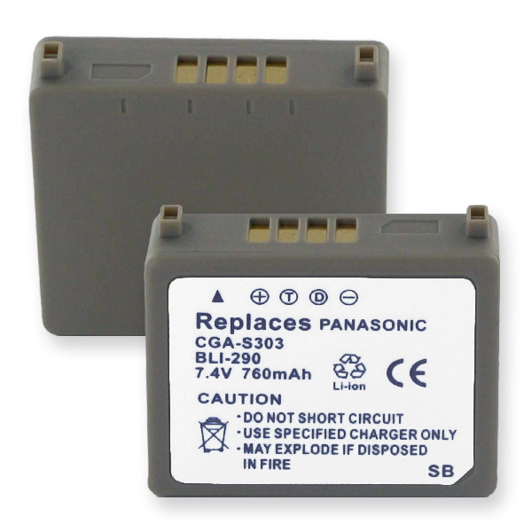 PANASONIC CGA-S303 L-ION .76Ah Cellular Battery