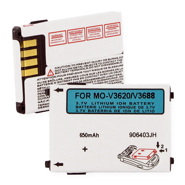 MOTOROLA V3620 LI-ION 650mAh Cellular Battery