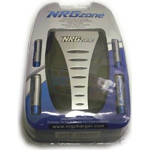 NRG Zone Battery Charger - Includes AA And AAA Rechargeable Batteries