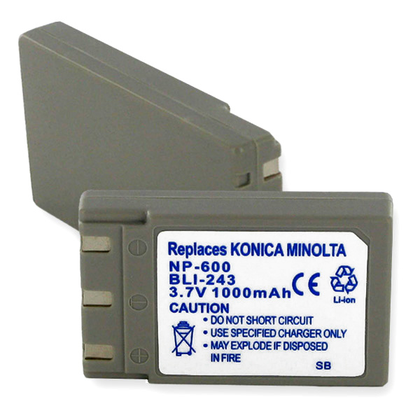 KONICA NP-500 And 600 L-ION 1.0Ah Digital Battery