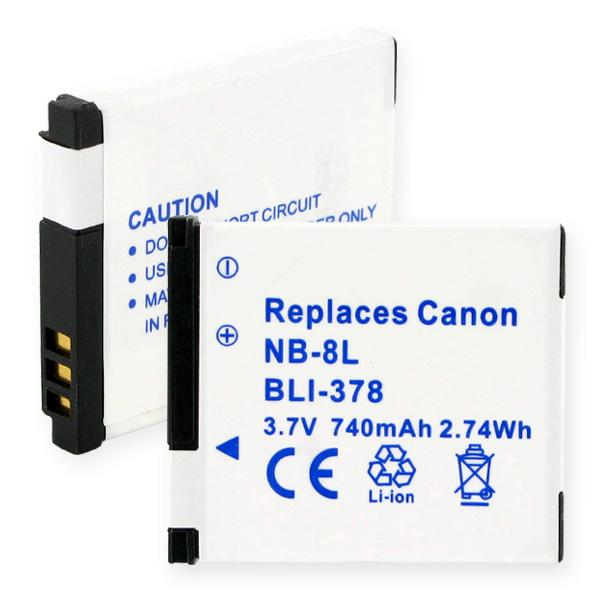 CANON NB-8L LI-ION 740MAH Digital Battery + FREE SHIPPING