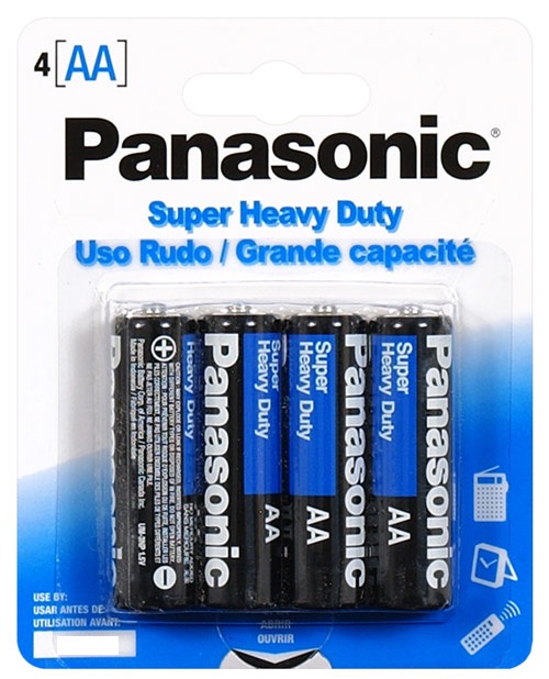 Panasonic Super Heavy Duty AA - 4 Pack Retail
