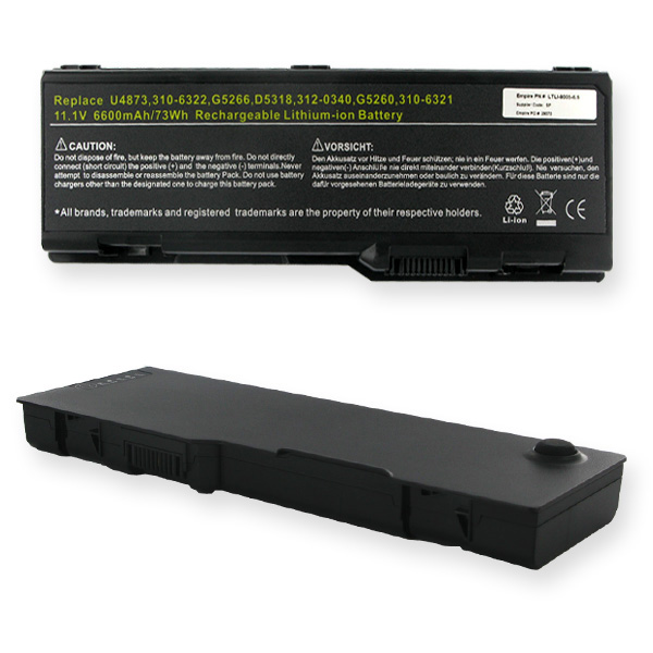 DELL 11.1V 6600mAh Li-ION Laptop Battery