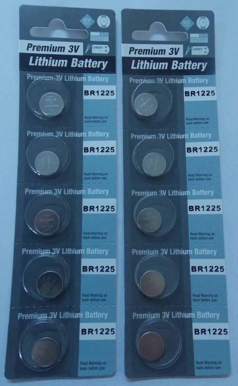 Panasonic BR1225 3V Lithium Coin Battery - 10 Pack - FREE SHIPPING