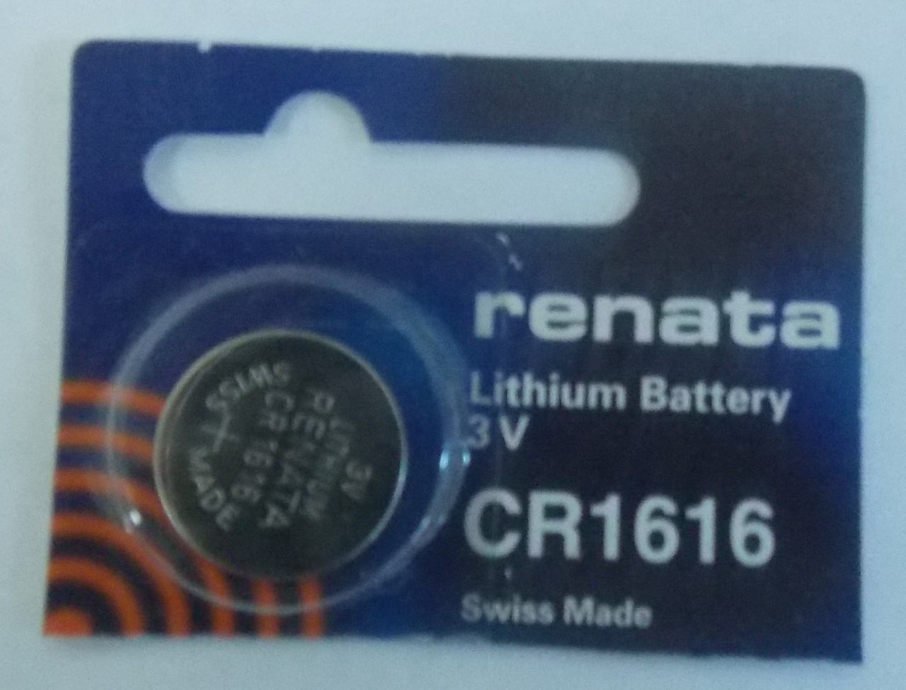 Renata CR1616 3V Lithium Coin Battery 2 Pack + FREE SHIPPING