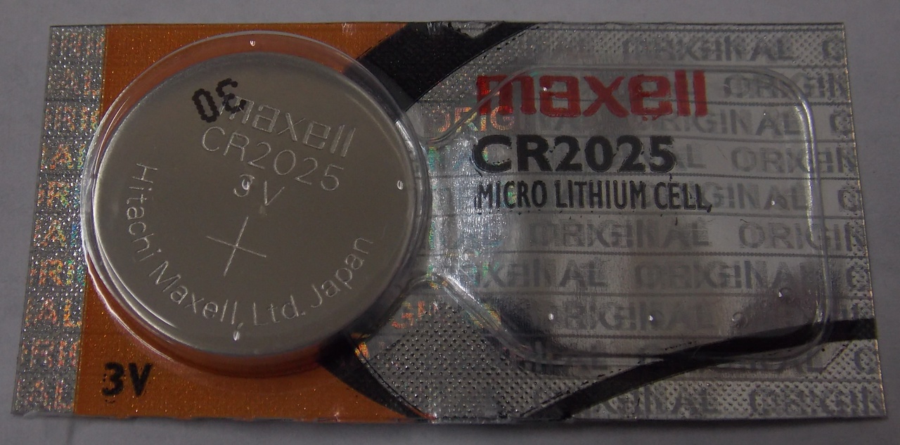 Maxell CR2025  3 Volt Lithium Coin Battery