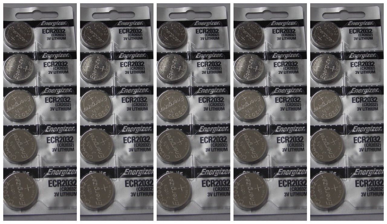 Energizer CR2032 3V Lithium Coin Battery - 25 Pack + FREE SHIPPING